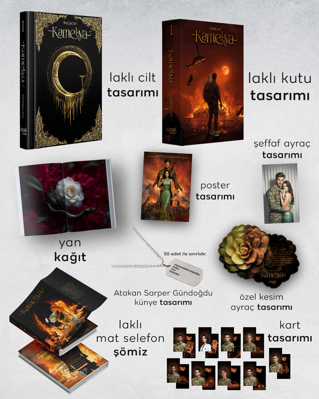 Kamelya Kutulu Set - Künyeli